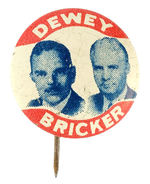 "DEWEY BRICKER" 1944 LITHO JUGATE.