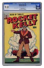 ROCKET KELLY #NN 1944 CGC 9.0 OFF-WHITE TO WHITE PAGES CARSON CITY COPY.