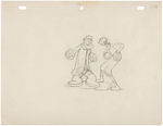 POPEYE "DIZZY DRIVERS" ORIGINAL PRODUCTION DRAWING.