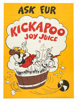 LI'L ABNER "KICKAPOO JOY JUICE" STORE SIGN PAIR.