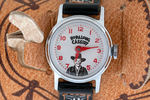 "HOPALONG CASSIDY WRISTWATCH" ON SADDLE IN DISPLAY BOX.