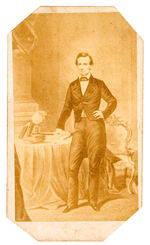 LINCOLN CARTE DE VISITE 1860 UNLISTED IN OSTENDORF REFERENCE.