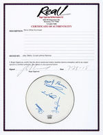 THE RAMONES BAND-SIGNED DRUMHEAD.