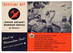 "JUNIOR AIRCRAFT WARNING SERVICE" COMPLETE KIT/"SPOTTER CARDS" I.D. PHOTOS.