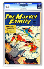 MARVEL FAMILY #52 OCTOBER 1950 CGC 9.0 OFF-WHITE TO WHITE PAGES.