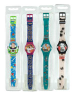 THE DISNEY STORE PROMOTIONAL WATCHES EXTENSIVE LOT WITH DISPLAYS.