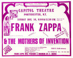 “FRANK ZAPPA & THE MOTHERS OF INVENTION” CONCERT POSTER.