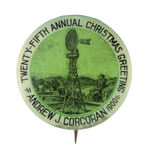 RARE WINDMILL MAKER'S CHRISTMAS GREETING FROM HAKE COLLECTION & CPB.