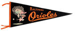 "BALTIMORE ORIOLES" 1960s PENNANTS.