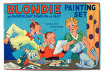 "BLONDIE PAINTING SET WITH DAGWOOD, BABY DUMPLING AND DAISY."