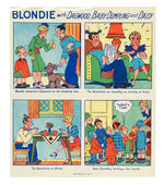 "BLONDIE PAINTING SET WITH DAGWOOD, BABY DUMPLING AND DAISY."