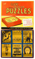 “GILBERT BOXED PROBLEM PUZZLES” DEXTERITY SET.