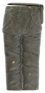 PANTS WITH SUSPENDERS EARLY 1900s FIGURAL MATCH SAFE.