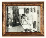 FRAMED PERSONAL 8X10" PHOTO OF LUCILLE BALL, GARY AND TINKER.