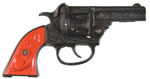 "GENE AUTRY" 1950-52 SHORT BARREL CAST IRON CAP GUN BY KENTON.