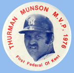 "THURMAN MUNSON M.V.P. 1976" POCKET MIRROR WITH BANK ADVERTISING.