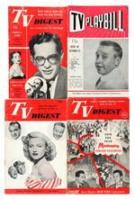 "TV DIGEST/TV PLAYBILL" PUBLICATION LOT.