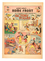 "WALT DISNEY'S HOME FRONT" WWII ERA  PUBLICATION.