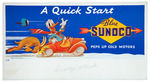 DONALD DUCK "BLUE SUNOCO" INK BLOTTER.