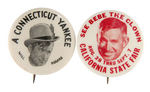 WILL ROGERS RARE PAIR OF BUTTONS.