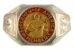 SUPERMAN 1940 CONTEST PRIZE RING AMONG TOP EIGHT KNOWN.