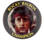 RARE MOVIE PROP BUTTON FOR "ROCKY BALBOA CHAMPION."