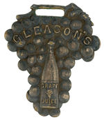 “GLEASON’S GRAPE JUICE” FIGURAL WATCH FOB.