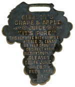 “GLEASON’S GRAPE JUICE” FIGURAL WATCH FOB.