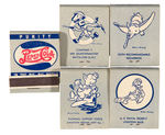 PEPSI-COLA/WALT DISNEY STUDIO DESIGNED INSIGNIA MATCHBOOKS.