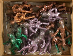 ARCHER FIRST SERIES "SPACE MEN" STORE DISPLAY BOX WITH FIGURES.