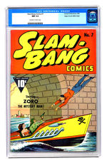 SLAM-BANG COMICS #7 SEPTEMBER 1940 CGC 9.4 OFF-WHITE TO WHITE PAGES MILE HIGH COPY.