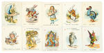 “ALICE IN WONDERLAND” CIGARETTE CARD SET.