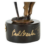 "THE BARKSTER BY CARL BARKS" SIGNED LIMITED EDTION BRONZE FIGURINE.