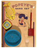 “POPEYE’S SAND SET” BEACH TOYS ON CARD.