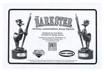 "THE BARKSTER BY CARL BARKS" SIGNED LIMITED EDITION BRONZE FIGURINE.