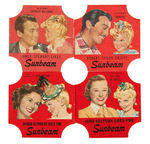 "SUNBEAM" MGM MOVIES/STARS BREAD END LABELS.