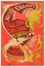 BILL GRAHAM CONCERT POSTER BG-92 FEATURING PINK FLOYD.