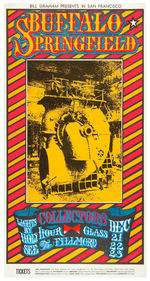 BILL GRAHAM CONCERT POSTER BG-98 FEATURING BUFFALO SPRINGFIELD.