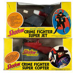 "THE SHADOW CRIME FIGHTER" BATTERY-OPERATED VEHICLE PAIR.