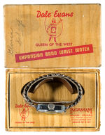 “DALE EVANS EXPANSION BAND WRIST WATCH” BOXED.