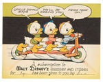 "WALT DISNEY'S COMICS AND STORIES" SUBSCRIPTION CARD.