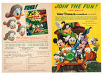 “WALT DISNEY’S COMICS AND STORIES” 1960 SUBSCRIPTION MAILER FOLDER.