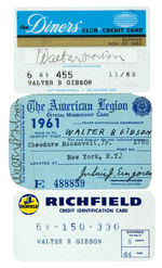 WALTER B. GIBSON PERSONAL CARD TRIO.