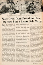 “PREMIUM PRACTICE” 1941 BOUND VOLUME WITH M.C. GAINES PROMO COMIC BOOKS ARTICLE, GUM INC., MORE.