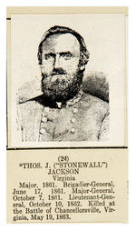 “CONFEDERATE PORTRAIT ALBUM CIVIL WAR 1861-1865” ISSUED BY THE AMERICAN CHICLE CO.