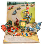 "TIP + TOP BUILD A MOTORCAR" POP-UP BOOK.