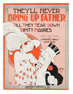 "BRINGING UP FATHER" FIVE PIECE SHEET MUSIC LOT.