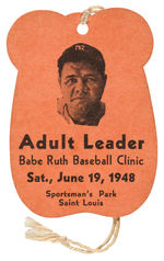 “BABE RUTH BASEBALL CLINIC” FROM 1948 SAINT LOUIS.