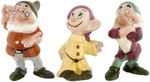 SNOW WHITE AND THE SEVEN DWARFS AMERICAN POTTERY FIGURINE SET.