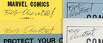 OVERSTREET "THE COMIC BOOK PRICE GUIDE" SIGNED COVER PROOFS LOT.